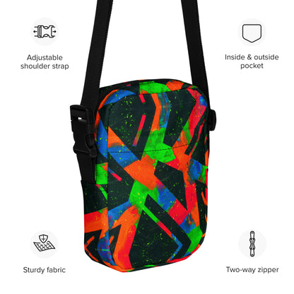 Neon Fracture Utility Crossbody Bag
