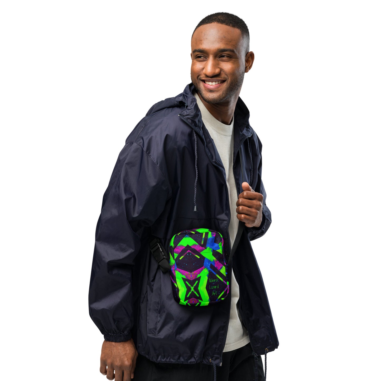 Neon Fracture 2 Utility Crossbody Bag
