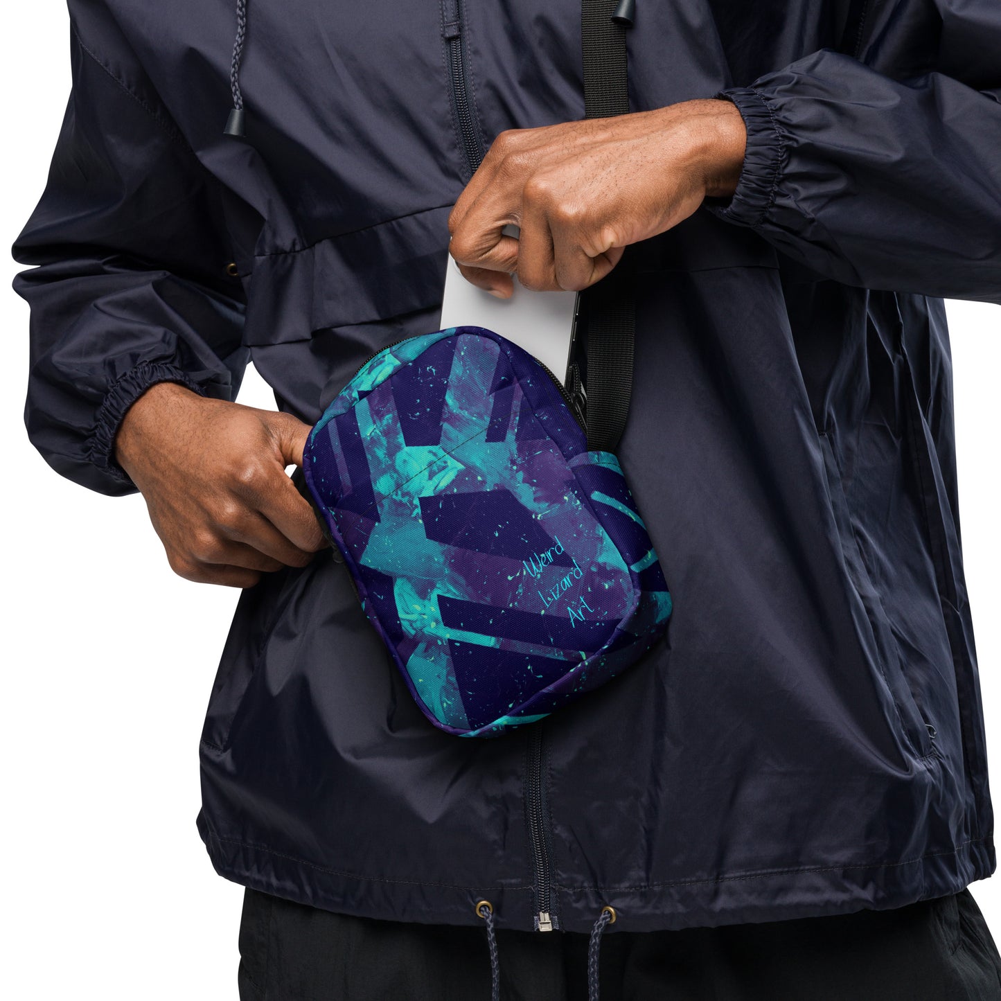 Neon Fracture 3 Utility Crossbody Bag
