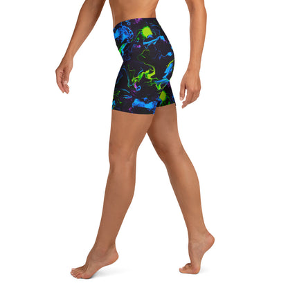 Neon Vapors 2 Yoga Shorts