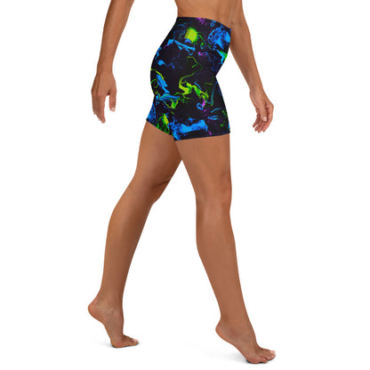 Neon Vapors 2 Yoga Shorts