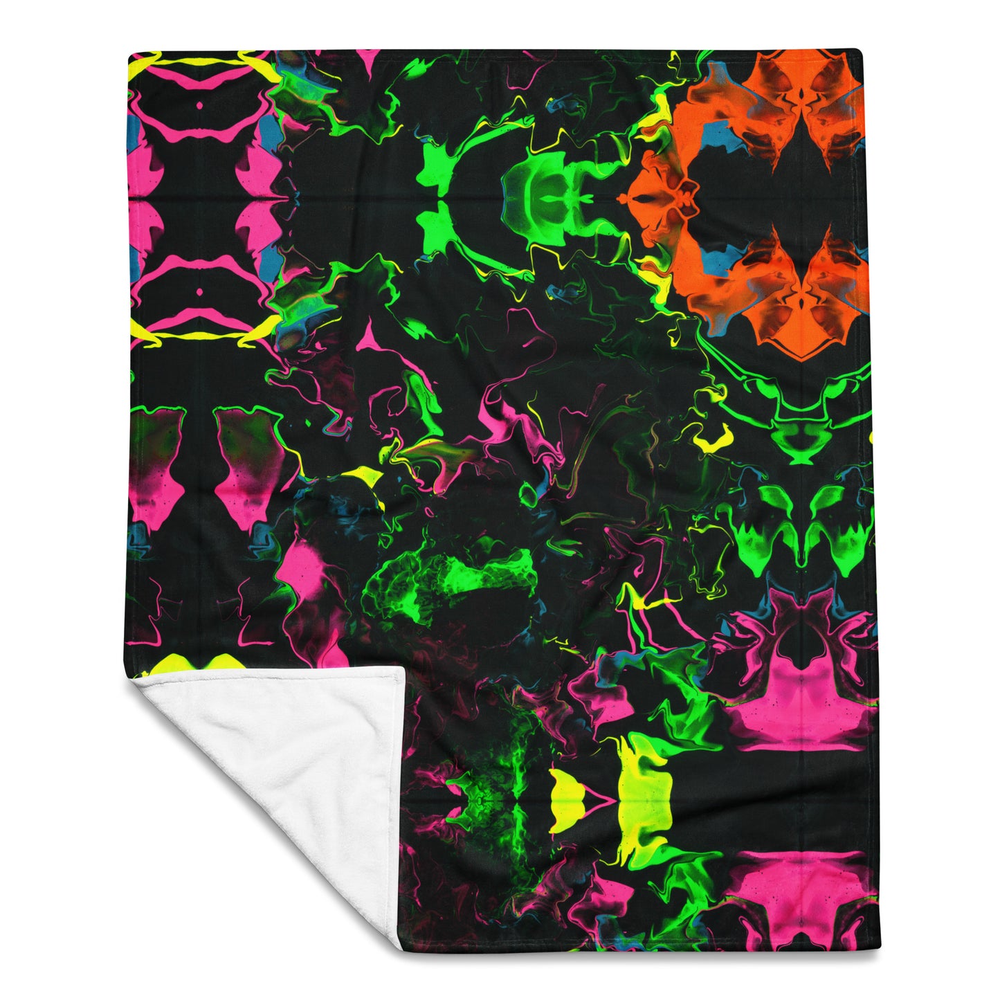 Neon Vapors Throw Blanket