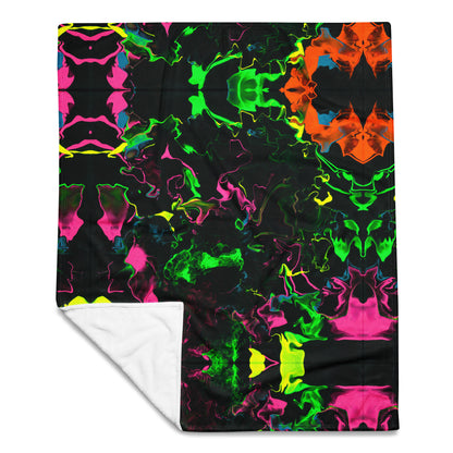 Neon Vapors Throw Blanket