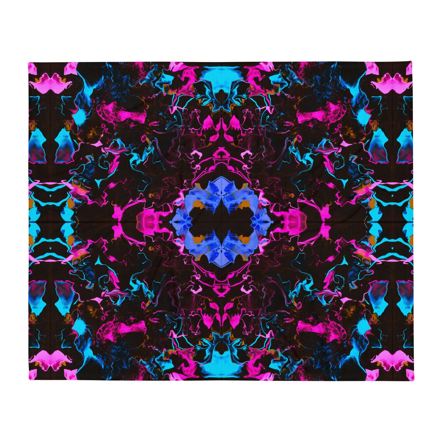 Neon Vapors 3 Throw Blanket