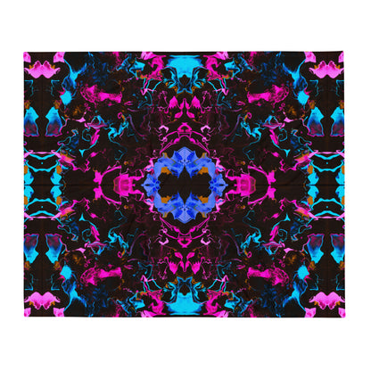 Neon Vapors 3 Throw Blanket