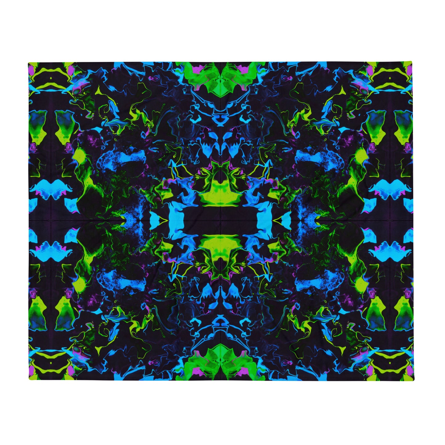 Neon Vapors 2 Throw Blanket
