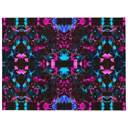 Neon Vapors 3 Throw Blanket