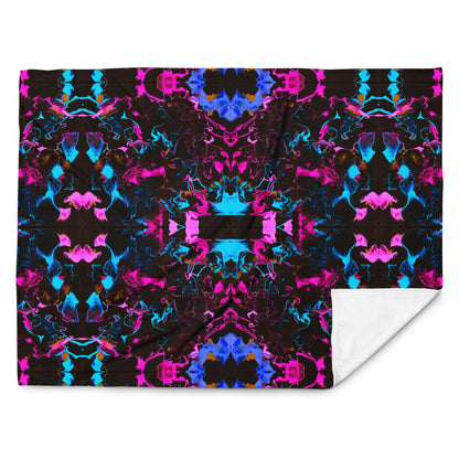Neon Vapors 3 Throw Blanket