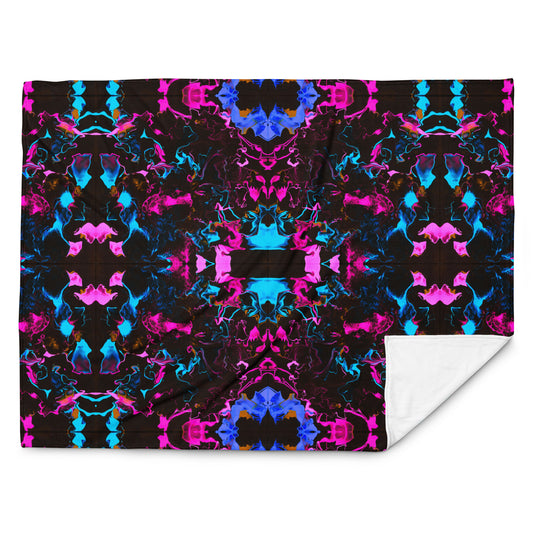 Neon Vapors 3 Throw Blanket