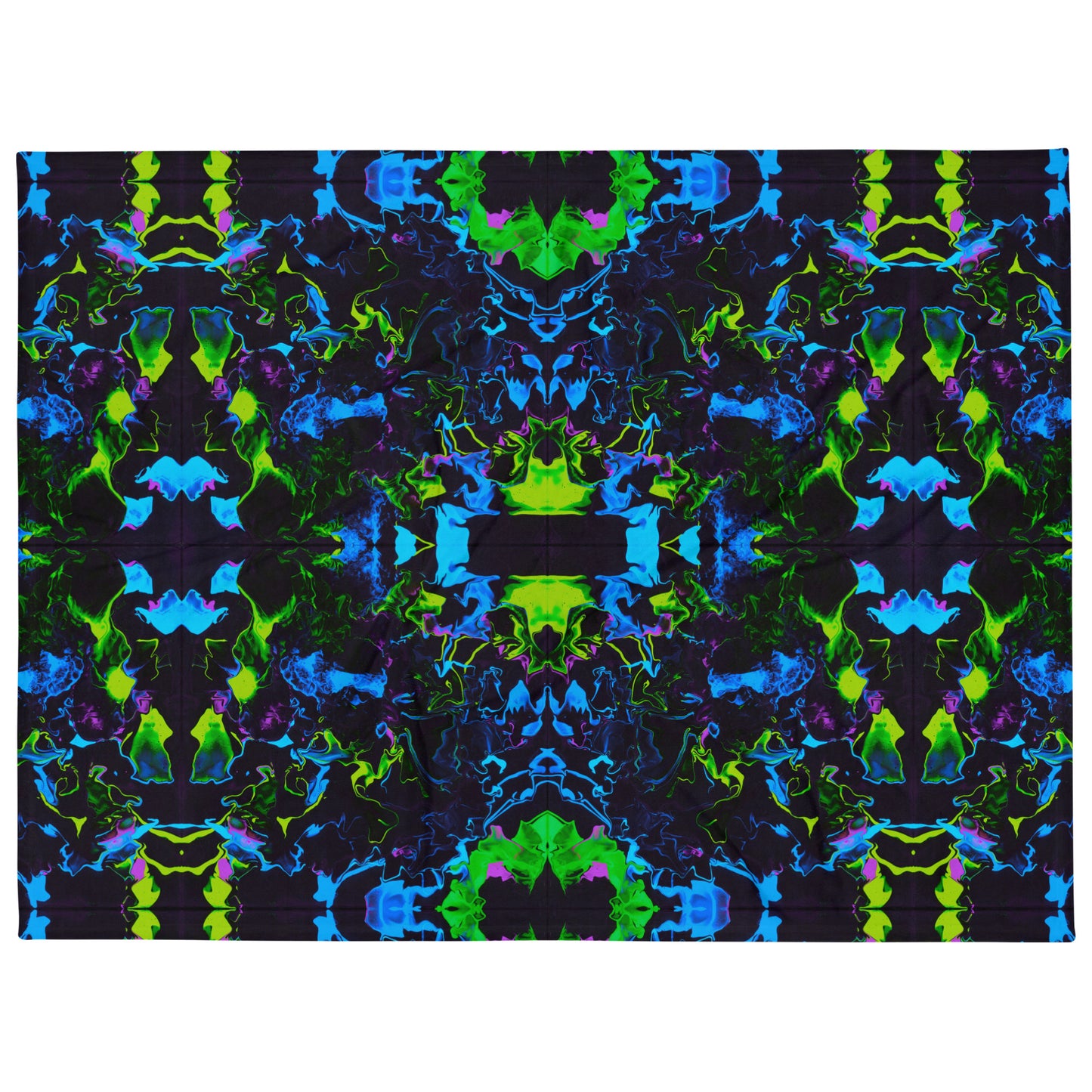 Neon Vapors 2 Throw Blanket