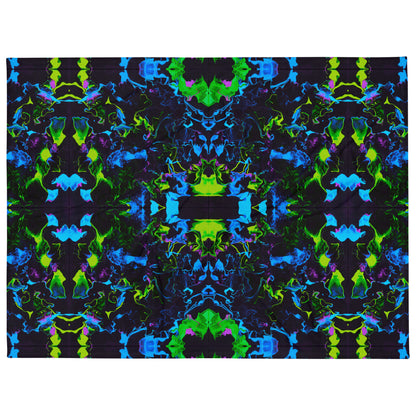 Neon Vapors 2 Throw Blanket