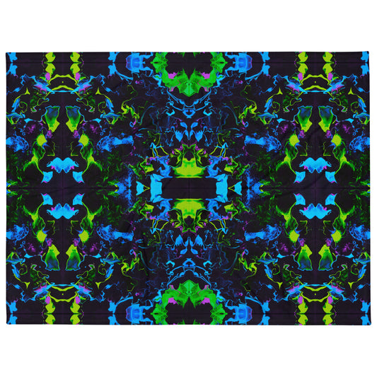 Neon Vapors 2 Throw Blanket