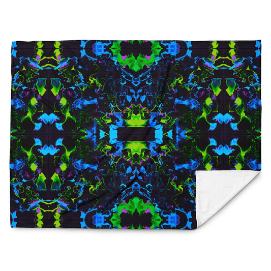 Neon Vapors 2 Throw Blanket