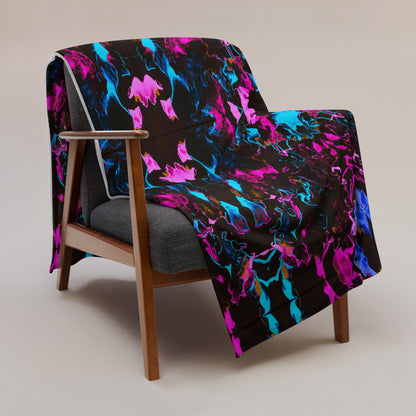 Neon Vapors 3 Throw Blanket