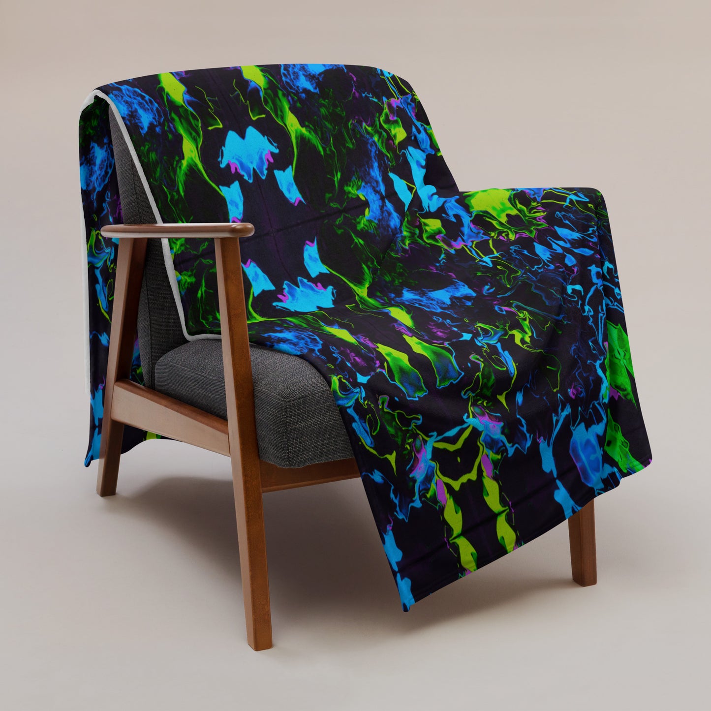 Neon Vapors 2 Throw Blanket