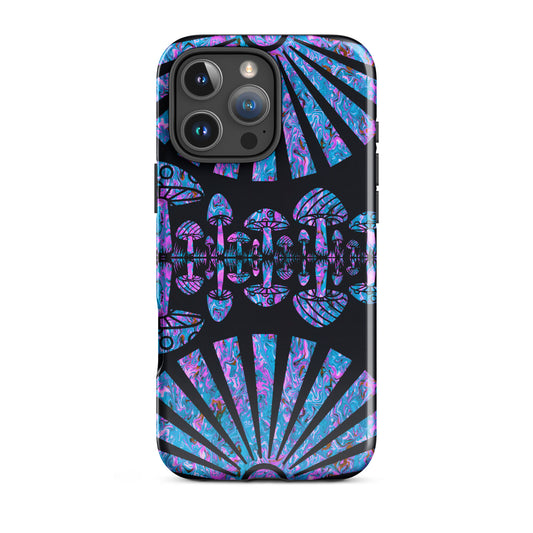 Sunshine & Shrooms (Blue) Tough Case for iPhone®