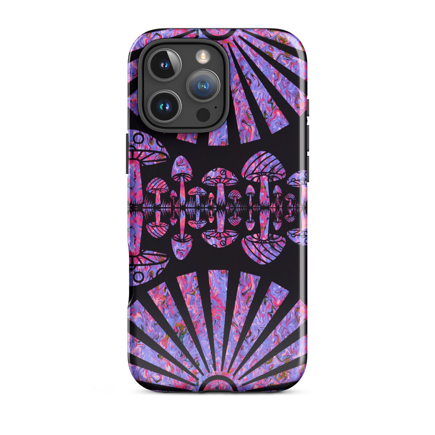 Sunshine & Shrooms (Purple) Tough Case for iPhone®