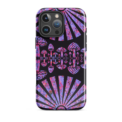Sunshine & Shrooms (Purple) Tough Case for iPhone®