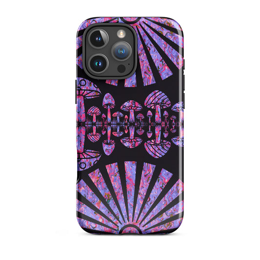 Sunshine & Shrooms (Purple) Tough Case for iPhone®