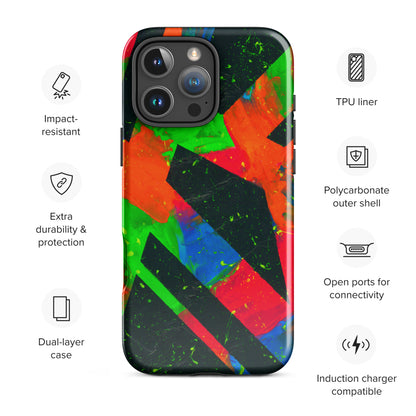 Neon Fracture Tough Case for iPhone®