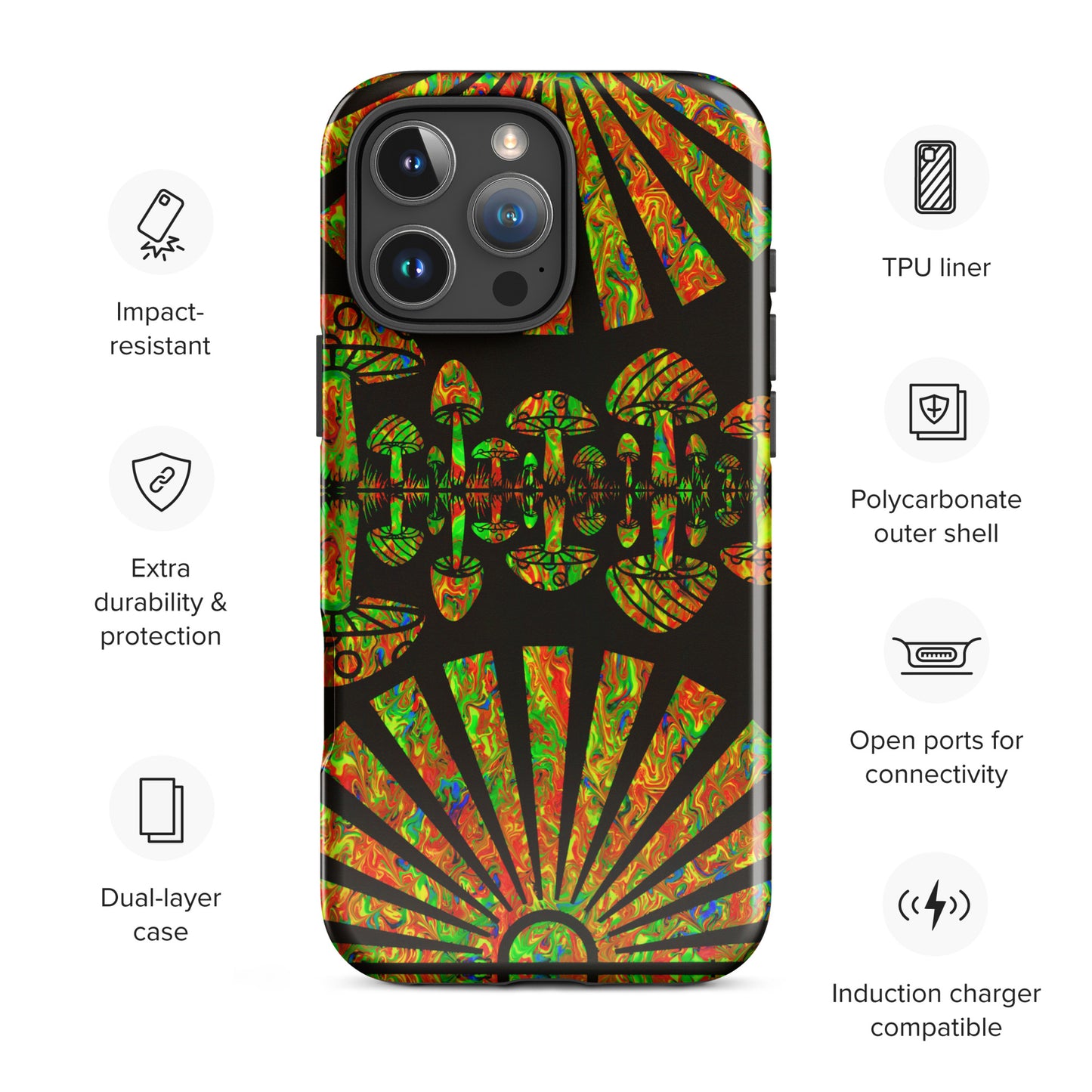 Sunshine & Shrooms Tough Case for iPhone®