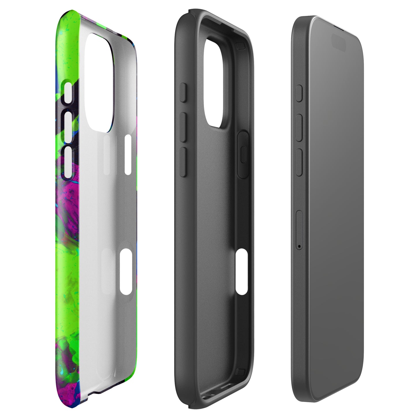 Neon Fracture 2 Tough Case for iPhone®