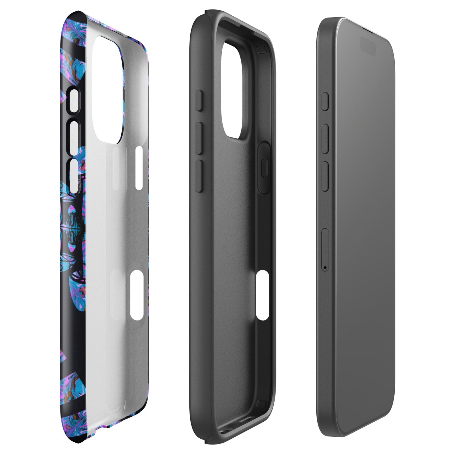 Sunshine & Shrooms (Blue) Tough Case for iPhone®