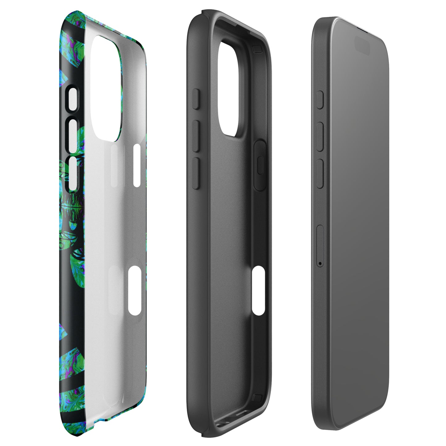 Sunshine & Shrooms (Green) Tough Case for iPhone®