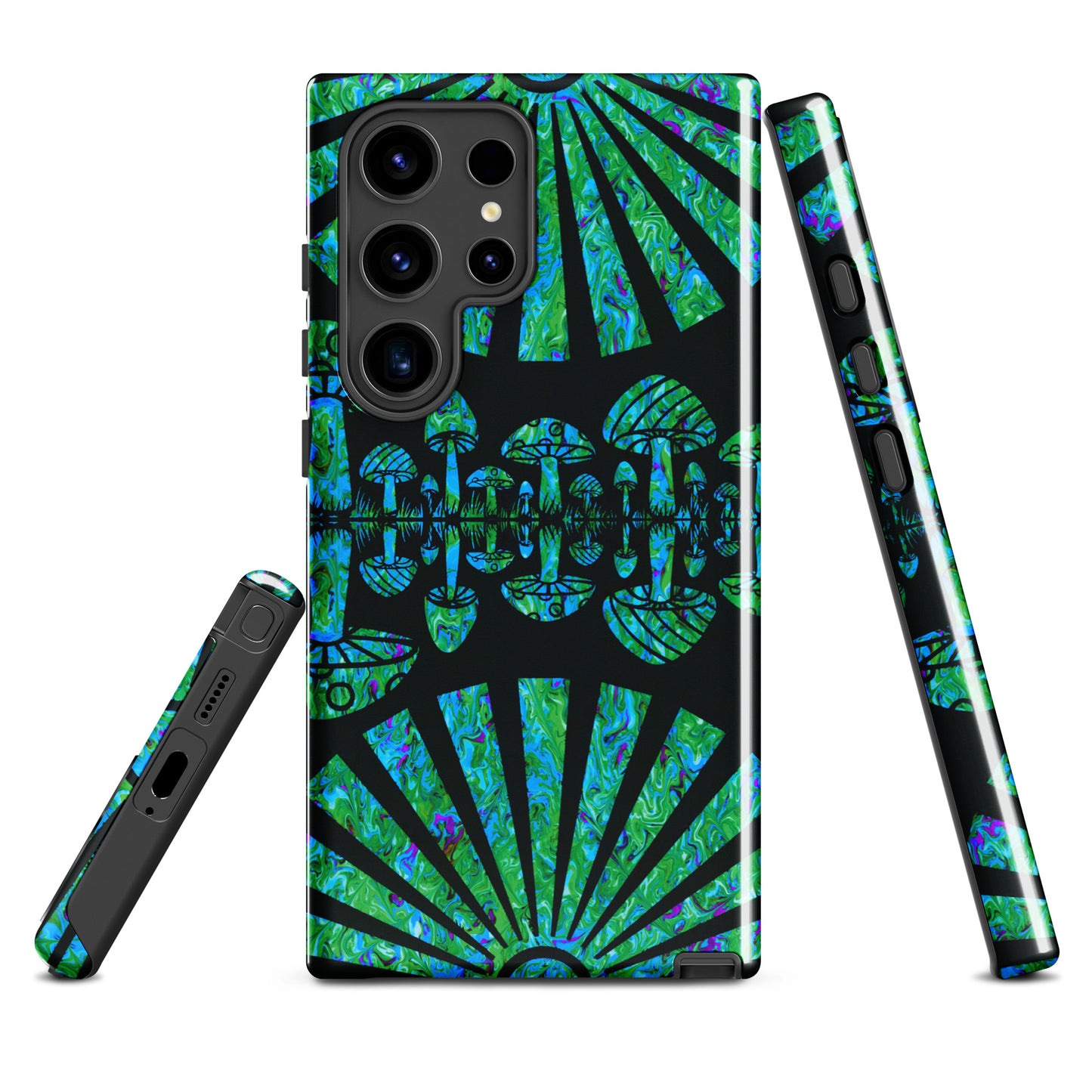 Sunshine & Shrooms (Green) Tough Case for Samsung®