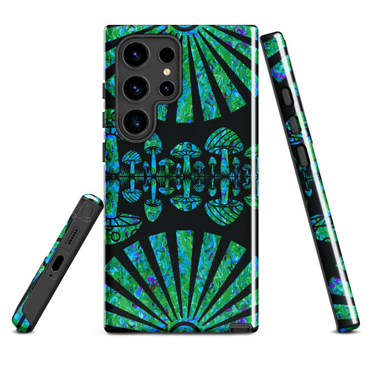 Sunshine & Shrooms (Green) Tough Case for Samsung®